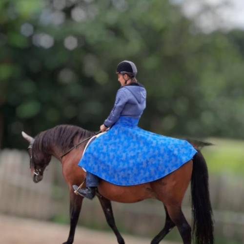Softshell Reitrock für Damen – Mit Klettverschluss und warmer Fleece-Innenseite (Standardlänge)