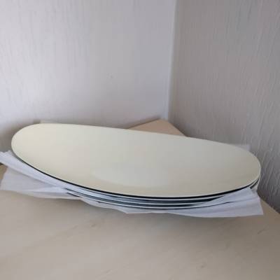 Edle Dekoschale Steckschale hell – stilvolle Tischdeko & Geschenkidee, 40 cm