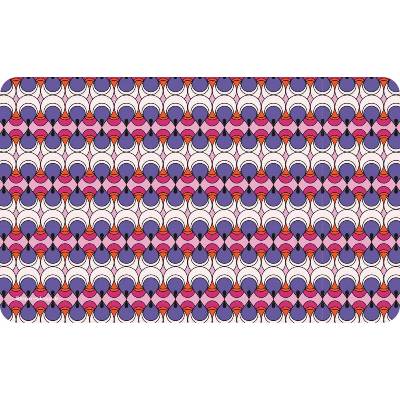 Frühstücksbrettchen Retrotropfen, mit Tropfenformen im Retromuster und Retrofarben