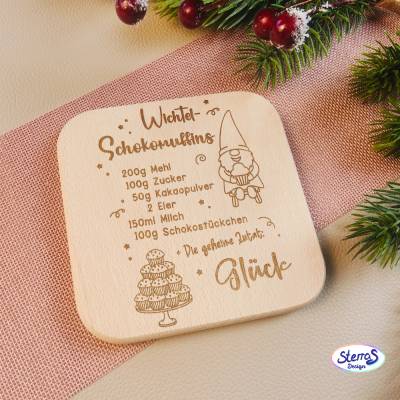 Laserdatei Wichtelrezepte - 6 Designs SVG & PNG für Karten, Anhänger, Deko & Sublimation - inkl. Gewerbelizenz