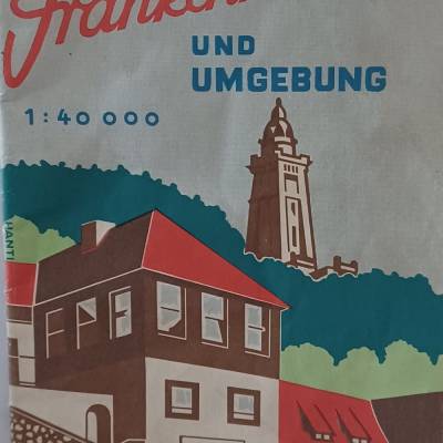 Wanderkarte Bad Frankenhausen und Umgebung Nr. 851 – Originalkarte von 3/1964 VEB Landkartenverlag Berlin
