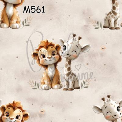 M561 PummelPinguine Exclusive „Giraffe & Löwe – Baby Safari Freunde"