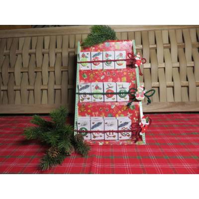Schöner Adventskalender zum Füllen, aufwändig gestaltet 