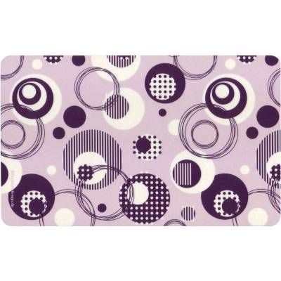 Frühstücksbrettchen Kreistanz, 60er Jahre graphisches Muster mit Punkten und Kreisen