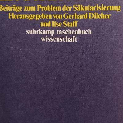 Christentum und modernes Recht – Säkularisierung, Dilcher & Staff, Suhrkamp