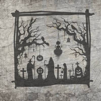 *Halloweensilhouette* Plotterdatei