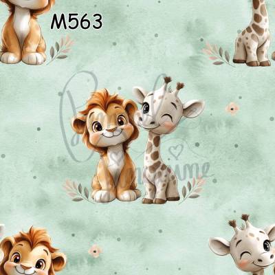 M563 PummelPinguine Exclusive „Giraffe & Löwe – Baby Safari Freunde"