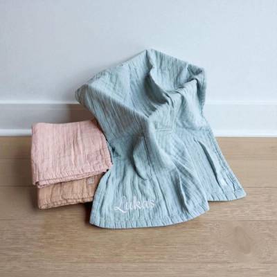 Babydecke mit Namen, Babydecke personalisiert, Baby Kuscheldecke personalisiert, Decke Baby, Strickdecke Baby, Babygesch