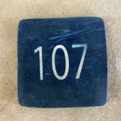 Personalisiertes Haus Türschild in Blau