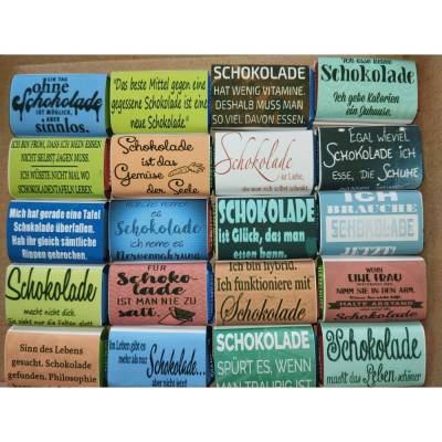 ein Mitbringsel für Schoki-Junkies lustige Sprüche rund um die Schokolade