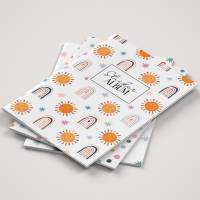Stickeralbum Set *Happy Day* für Kinder / A5 Aufkleberheft mit 32 Seiten zum Sticker sammeln und aufbewahren