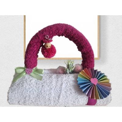Weihnachten Handtasche aus Handtüchern – Kreatives Geschenk für Frauen  