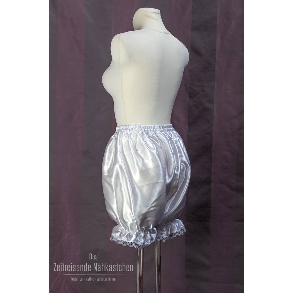 Victorianische Bloomers – kurze historische Unterhose für Regency, Lolita, Boudoir – aus Satin oder Baumwolle Bild 2
