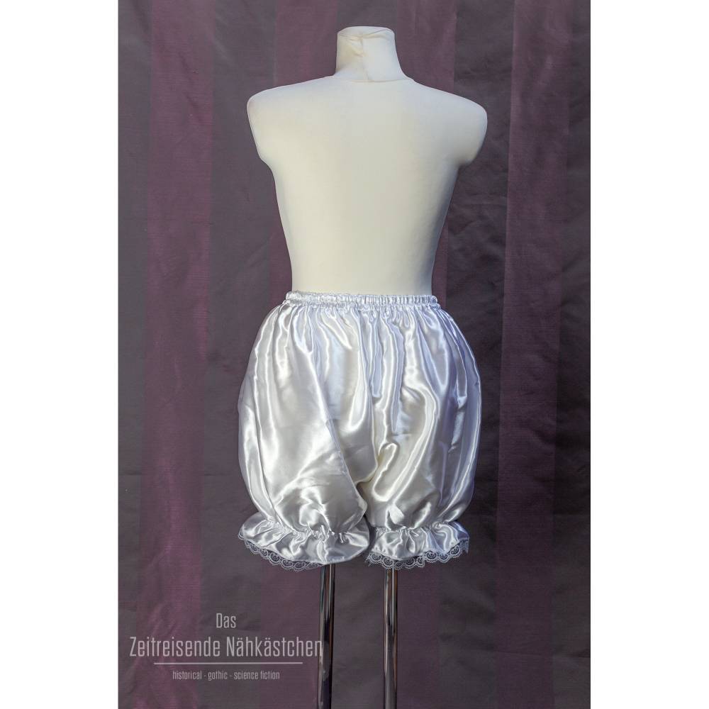 Victorianische Bloomers – kurze historische Unterhose für Regency, Lolita, Boudoir – aus Satin oder Baumwolle Bild 3