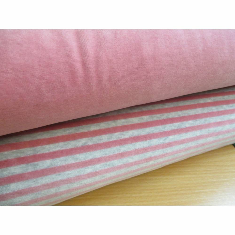 Nicki Baumwolle uni altrosa  Oeko-Tex Standard 100   (1m/14,-€) Bild 4