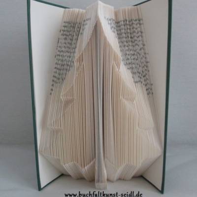 gefaltetes Buch "Weihnachtsbaum / Christbaum / Tannenbaum" als Geschenk oder Dekoration, für Weihnachten / Advent