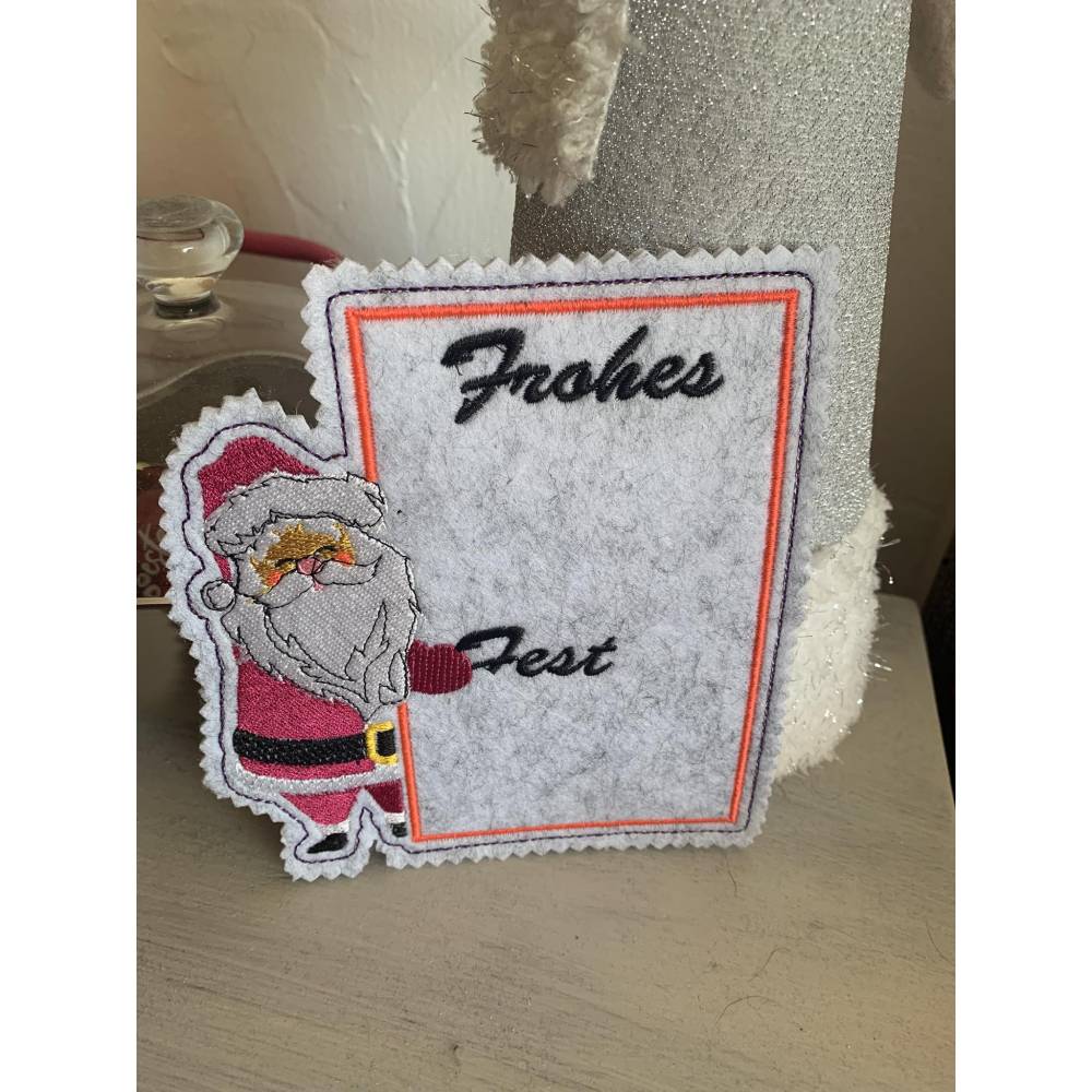 Weihnachtskarte Santa 13x18 Bild 3