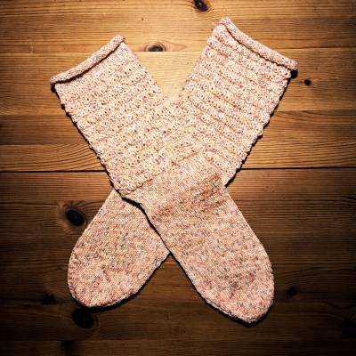 gestrickte Wollsocken Gr.40/41