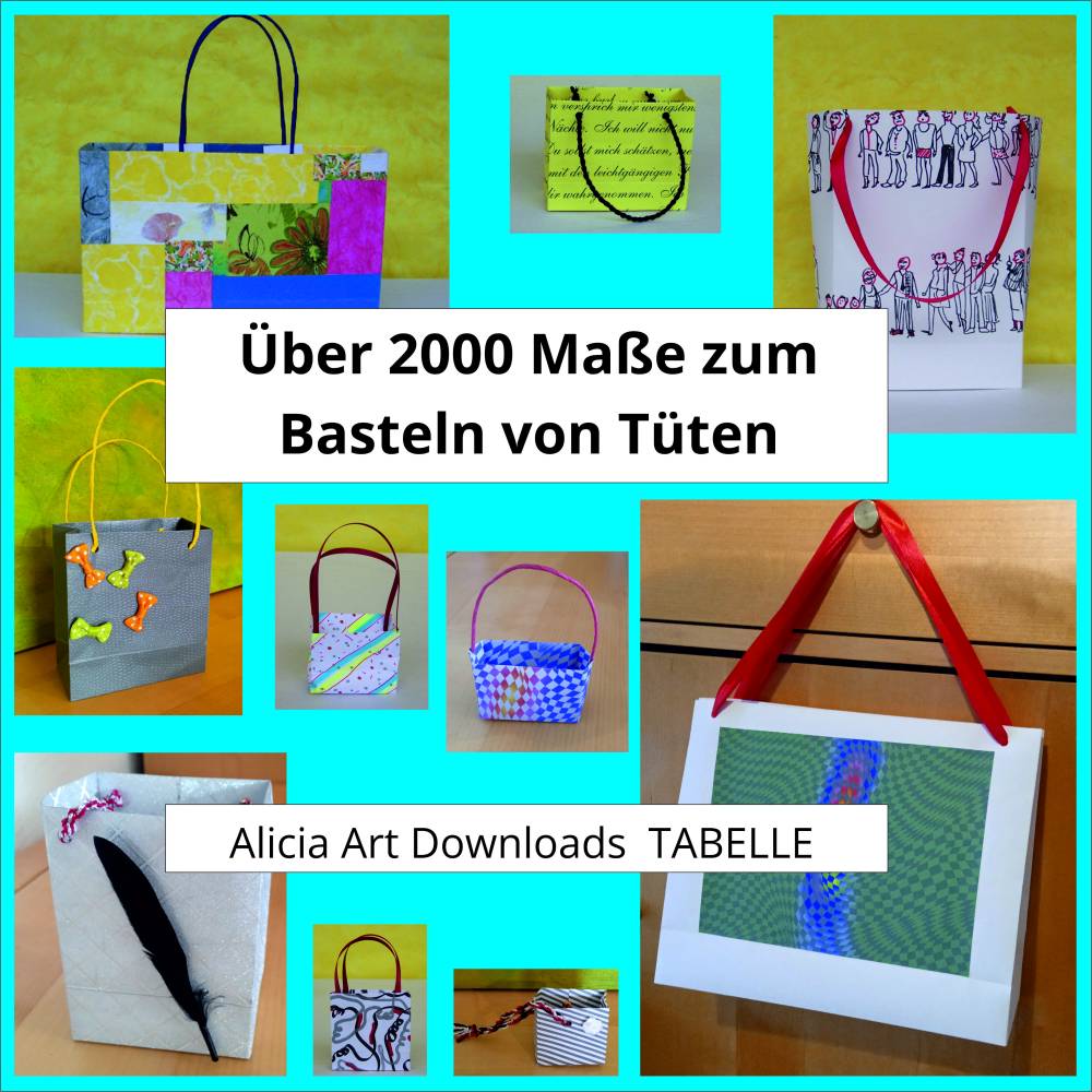 Tüten basteln über 2000 Wunschmaße mit Anleitung Bild 1