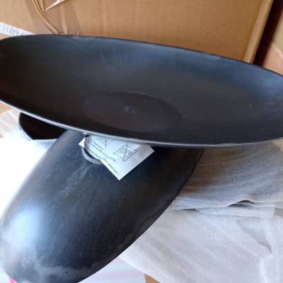 Dekoschale Steckschale in anthrazit für eine edel anzusehende Tischdeko & Geschenkidee 30 cm lang