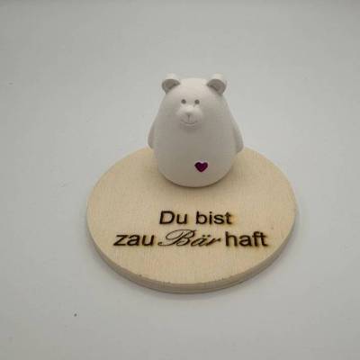 Du bist zauBÄRhaft – Personalisierte Dekofigur mit Gravur & Bär als Geschenkidee