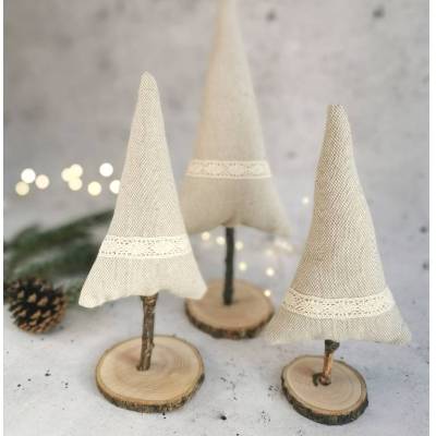Weihnachtsbäume handgemacht Deko – Einzigartige Weihnachtsbaum-Deko aus Holz, 18-27 cm