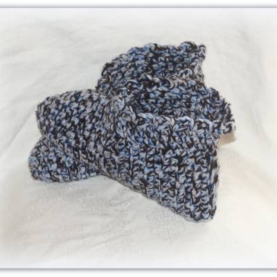 Puschen gehäkelt Gr. 44 - 44,5,  Hüttenschuhe, Gästepuschen