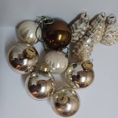 Konvolut alter Christbaumschmuck aus Berlin Grünau