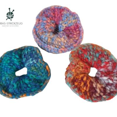 Kostenlose Strickanleitung  PearlDream Scrunchie stricken im Perlmuster  Einfaches DIY Haarband aus Magic Jacquard Wolle