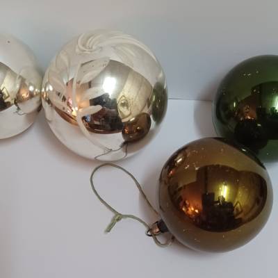 Kleines Konvolut alter Christbaumschmuck aus Berlin Grünau