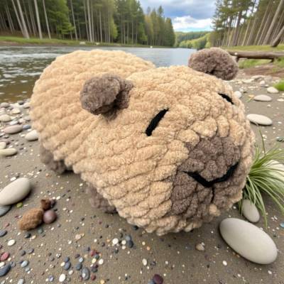 Häkelanleitung Amigurumi Mini-Capybara (ca. 9 cm) Kuscheltier PDF deutsch