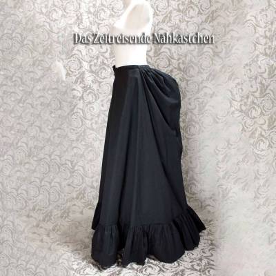 Rock Unterrock Viktorianisch – für Gründerzeit und Steampunk Kostüme, für Hummerschwanz schwarz