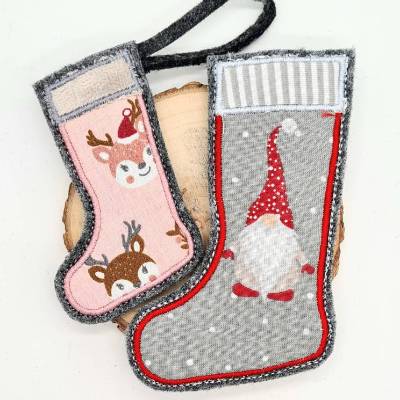 Stickdatei Weihnachts Socken ITH