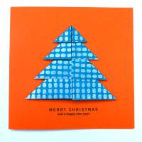 Minimalistische Weihnachtskarte - Weihnachtsbaum