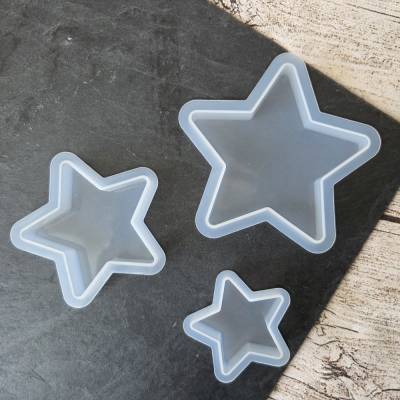 Silikonform 3er Set Deko Sterne ~ Gießform Stern ~ Weihnachten ~ Weihnachtsstern ~ Raysin