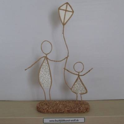 Drahtfiguren mit Drachen, als Geschenk oder Dekoration, z.B. als Herbstdekoration / Herbstdeko, ca. 20cm