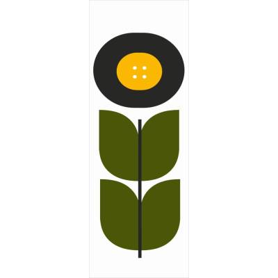 Lesezeichen Retro Tull Blume, 5 Buchzeichen mit großer, stilisierter Retroblumen