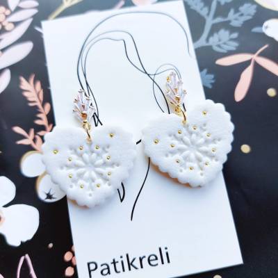 Ohrstecker "Herzflocken"