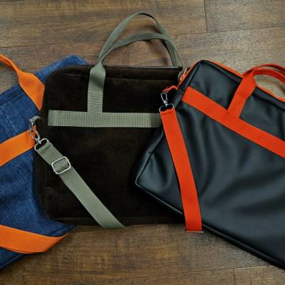 Handgefertigte Upcycling Laptoptasche – Individuell & Gepolstert für 11-16 Zoll