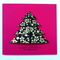 Minimalistische Weihnachtskarte - Weihnachtsbaum