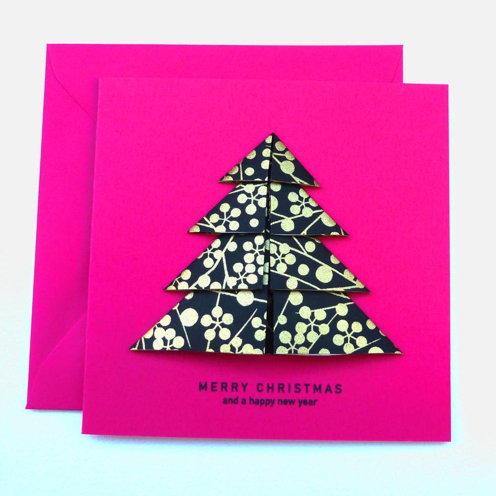 Minimalistische Weihnachtskarte - Weihnachtsbaum Bild 2