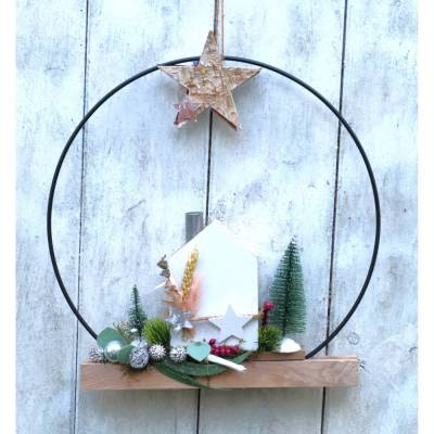 Weihnachtsdeko Kranz Haus Tür Kranz Loop Advent Dekoration
