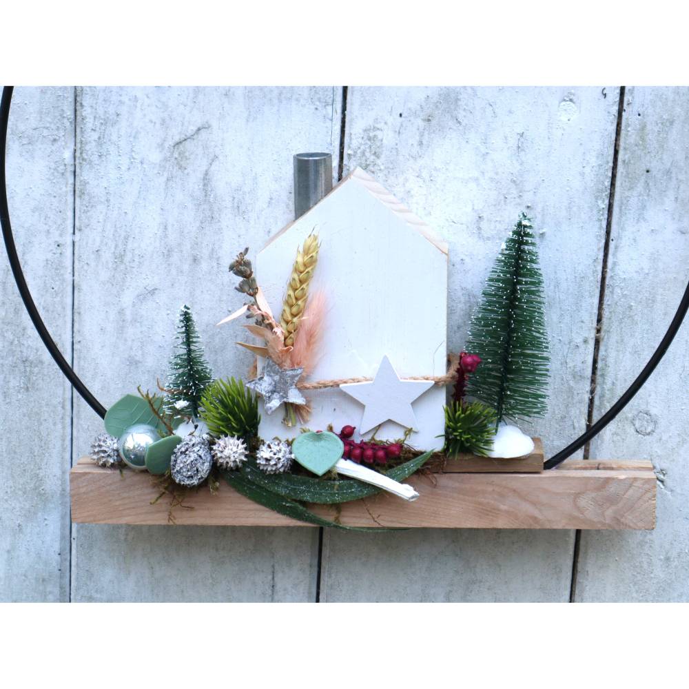 Weihnachtsdeko Kranz Haus Tür Kranz Loop Advent Dekoration