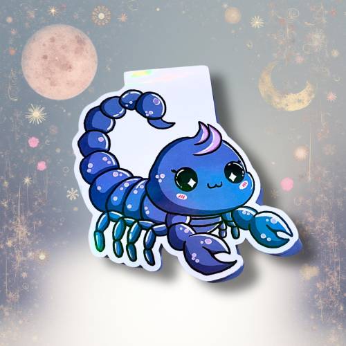 Magnet-Lesezeichen "Sternzeichen Skorpion" - Zodiac Cutie für Bücherwürmer | Astrologie | Stern