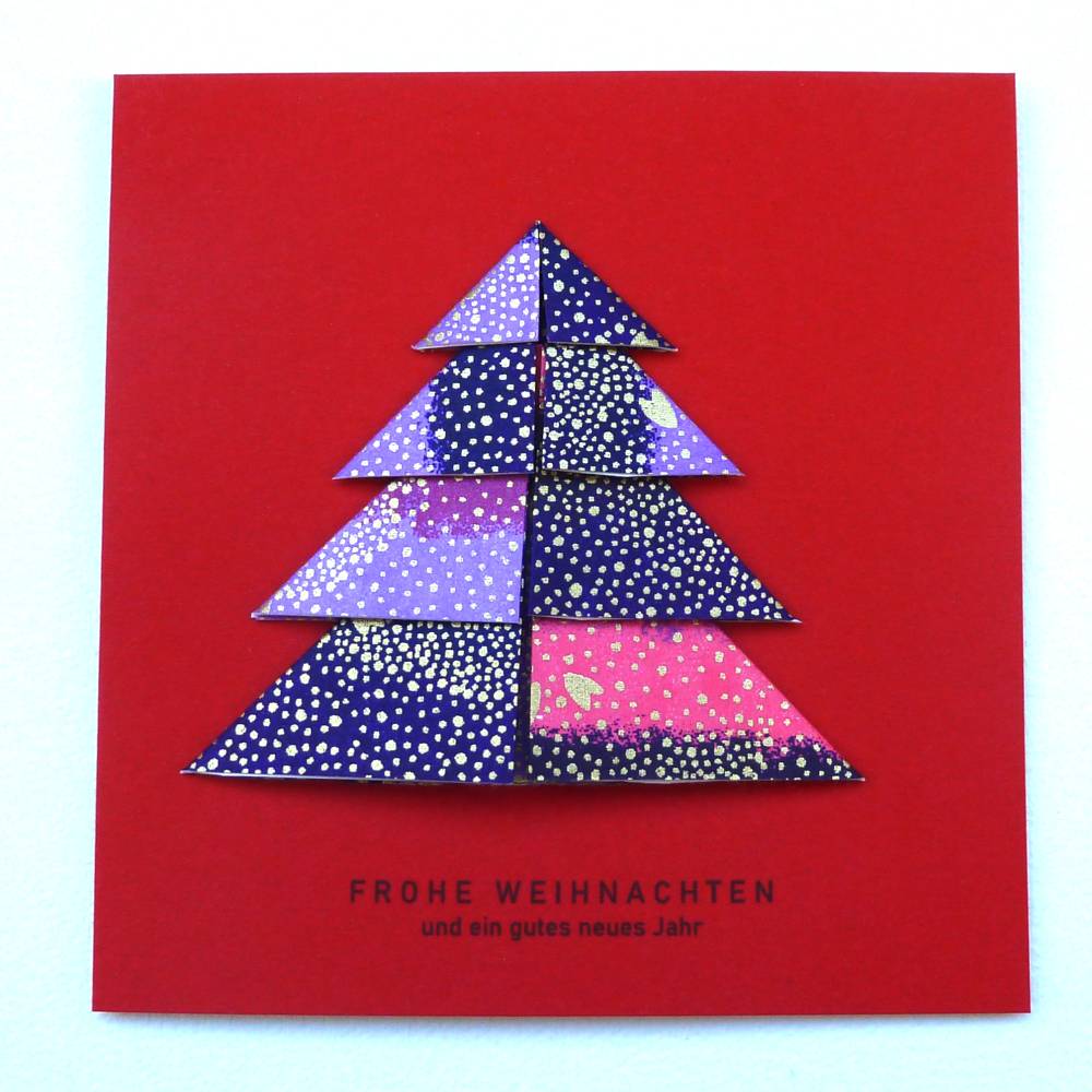 Minimalistische Weihnachtskarte - Weihnachtsbaum Bild 1