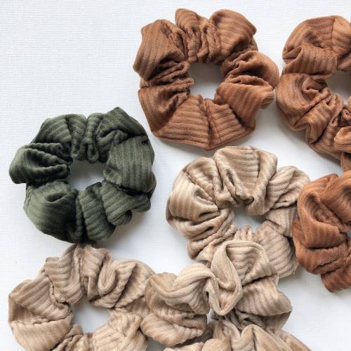Scrunchies aus Cord, Haargummi, Zopfgummi