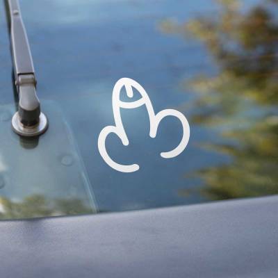 Großer Penis Aufkleber Normus Decentus | Autosticker | Pimmel Autoaufkleber JGA Junggesellenabschied | Scherz