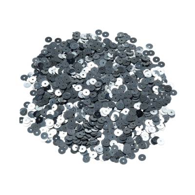 Pailletten dunkelgrau flach 6 mm ca. 4000 Stück