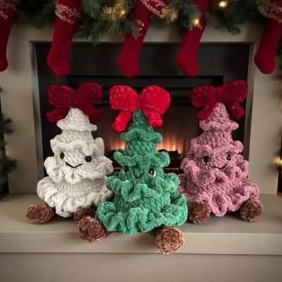 Häkelanleitung Amigurumi Tannenbaum – Weihnachtsbaum Kuscheltier PDF deutsch
