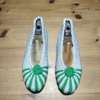 niedliche gestrickte Ballerina Gr. 38/39